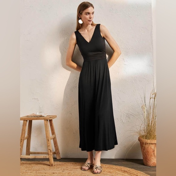 chinese dress ladies Tala Tiered Jersey Maxi Dress-Pomegranate main image 0